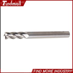 5x 1/4″ 4 Flute 2-1/2″ Overall Length 3/4″ LOC Carbide End Mill- TiALN COATED