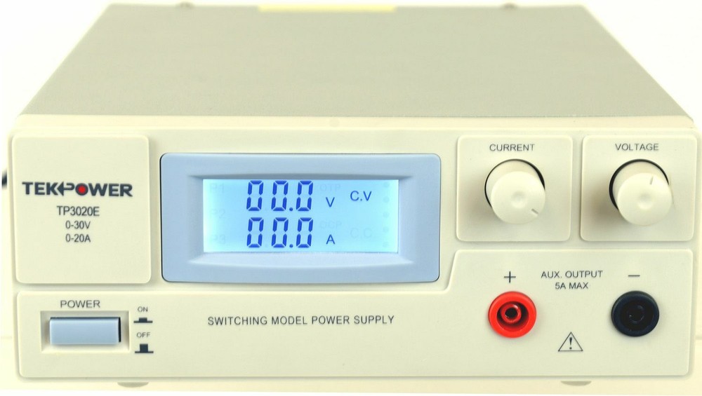 TekPower TP3020E DC Adjustable Switching Power Supply 30V 20A Digital Display