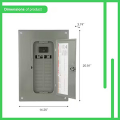 Square D 100 Amp 40 Circuit 20 Space Indoor Main Breaker Box Panel Load Center