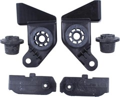 Radiator Upper Bracket Insulator Mount Bracket w/Lower Rubber Cushion Bushings S