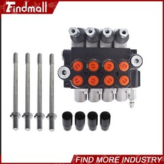 4 Spool Hydraulic Monoblock Double Acting Control Valve 11 GPM SAE Ports 3625PSI