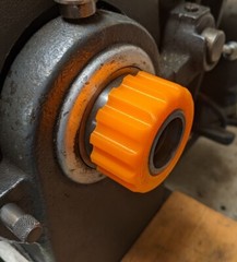 Atlas Craftsman Metal Lathe 1-1/2 x 8 TPI Spindle Thread Protector ORANGE
