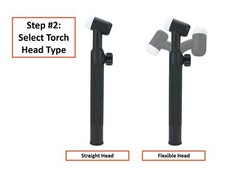 WP Series – Air Cooled TIG Torch with Valve – 2-Piece Cable with Dinse Connector