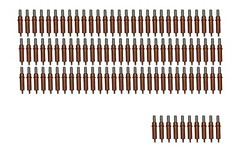 100 each C1/8 Cleco Fasteners- Made in USA