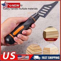 5x Flush Cutting Jigsaw Blade Irregular Curve Saw Blade with Handle for Wood US#