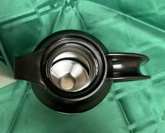 Update International (SV-70) 24 Oz Black and 18/8 Stainless Creamer/Server