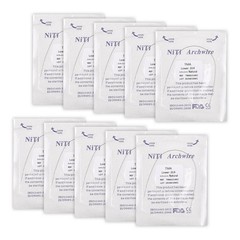 10 Packs Dental Orthodontic TMA Arch Wire Round Ovoid Round Upper/Lower 012-020