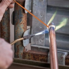 3 Pcs 56% Bag-7 Silver Alloy Brazing Rods 18″ Flux Coated Solder Copper 3-pack