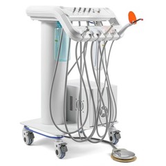 Portable Dental Delivery Unit With Air Compressor Curing Light Ultrasonic Scaler