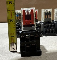 5x Pack Lot Omron PYF14A-E 14 Pin Relay Socket w/ MY4 DC24 Ice Cube Relay 24 VDC