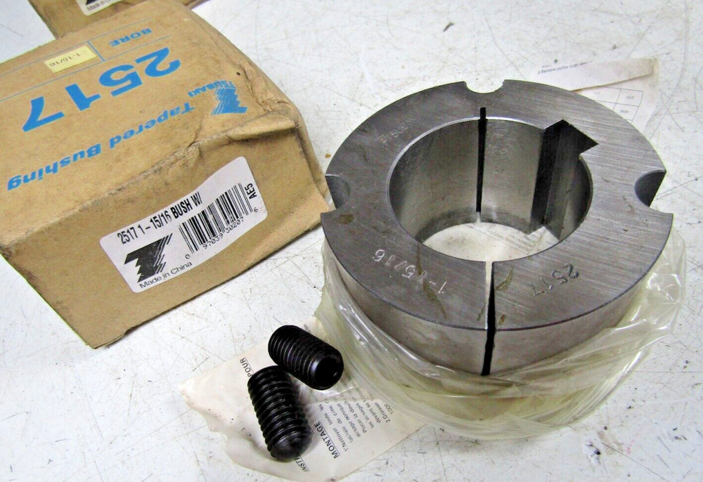 🔥NEW TSUBAKI 1-15/16″ TAPER LOCK BUSHING W/ SET SCREWS 2517