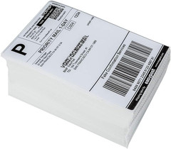 Fanfold 4 X 6 Direct Thermal Labels White Perforated Shipping Labels, 1000 La…