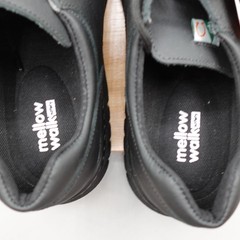 Mellow Walk Shoes Men 9.5 4E Black Jack 4 500089 Leather Steel Toe Safety NWT