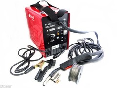 AUTO WIRE FEED 120 AMP MIG FLUX WELDER MACHINE MIG WELDING NO GAS WELD 110V