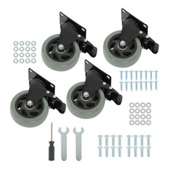 4PCS Heavy Duty 4″ Caster Wheels Capacity with brake
