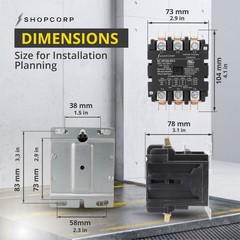 AC Contactor 60 Amp 75 RES 3 Pole 120V Coil – Definite Purpose UL Listed