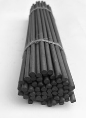 Graphite Rod 99.9% Carbon Rod, Graphite Electrode 25pcs 1/4”x10 ”6x250mm