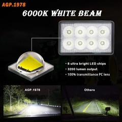 Agp.1978 40W Led Headlight Work Light At345169 Compatible John-Deere Tractor