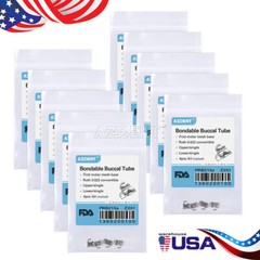 AZDENT Dental Orthodontics Buccal Tube Bondable 1st Molar Convertible Roth .022