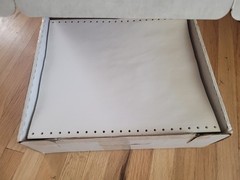 Vintage 80’s Computer Paper 9.5×11 Fanfold Tractor Feed NOS