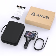 5FT 6.2MM Snake Borescope Articulating Endoscope Camera 6 LED Light Inspection