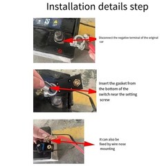 Car Battery Disconnect Switch Power Cut Off Kill For RV ATV Boat Car Truck Yacht