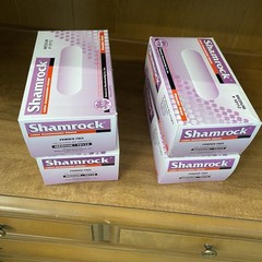 Shamrock Powder Free Examination Latex Gloves 400 PCS Medium