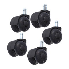 5 Pack 2 Inch Universal Heavy Duty Office Chair Caster Wheels 360 Degree