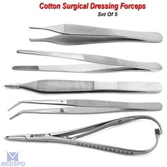 Dental Mathieu Needle Holder With Hole Adson Tweezers Surgical Suture Forceps