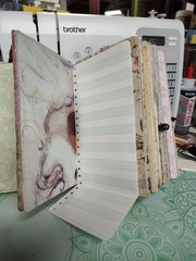 Handcrafted Pink & Green Floral Journal, Planner, Notebook, Album
