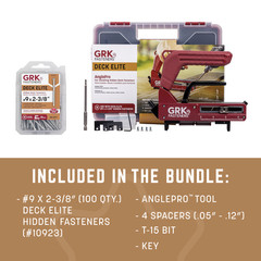 GRK Fasteners AnglePro™ Hidden Fastening System, Kit Includes AnglePro Tool &