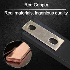 20PCS Pitch Row 2.83IN 2mm Thick Bus Bars Connector red Copper Nickel-Plated