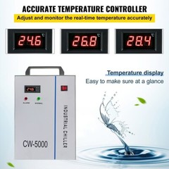 VEVOR Industrial Water Chiller for CO2 Laser Tube Engraver Cutters CW5200/CW3000