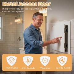 White 12×12 Inch Aluminum Alloy Wall Ceiling Drywall Access Door Panel