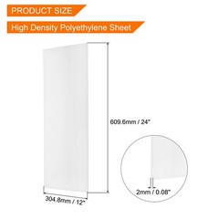 MECCANIXITY White 12×24″ UHMW Sheet 1/16″