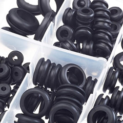 200 PCS Hollow Rubber Grommet Firewall Hole Plug Assortment, Rubber Grommet Kit
