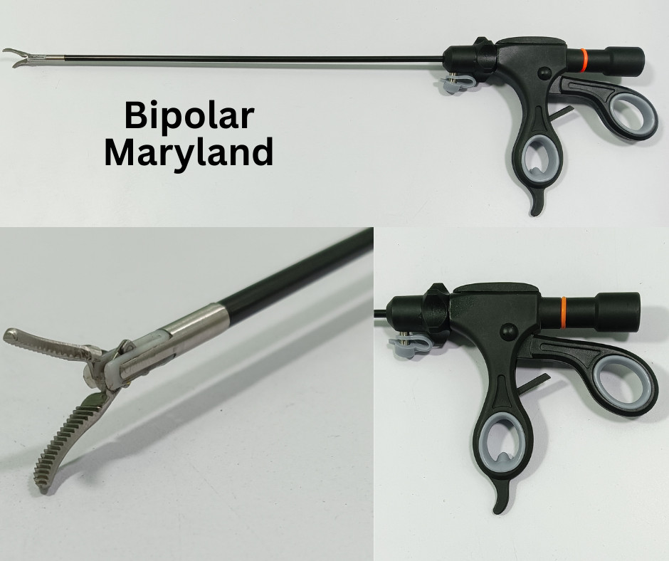 Laparoscopic Bipolar Maryland Forceps 5mmx330mm CE Approved Surgical Instruments