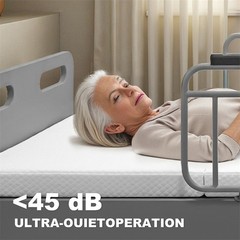 Electric Adjustable Hospital Bed for Home Use w/Wired Remote Control Memory Foam