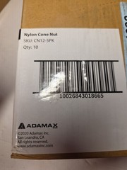 Case Pack Nylon Cone Nut CN12 NEW 10 Pks Of 5