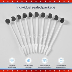 500Pcs Dental Mouth Mirror w/Handle Dental Ortho Instruments