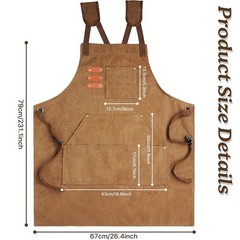 Adjustable Crossback Thick Canvas Apron for Men and Women in Various Scenarios
