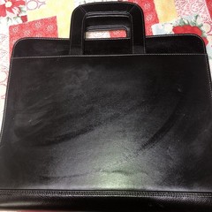 Franklin Covey 3-Ring Binder Briefcase Black Leather