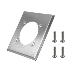 Single Hole 2 Gang Receptacle Wall Plate Ø2.48″ for HBL9450A Hubbell 14-50R USA