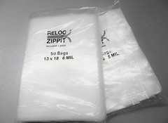 6 MIL 13×18 Zippit Bags 100 Reloc Heavy Duty Clear Jumbo 13″ x 18″ Zip Seal Lock