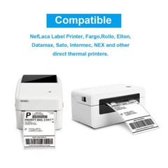 10000x 4″ x 6″ Fanfold Direct Thermal Shipping Labels for Zebra & Rollo Printers