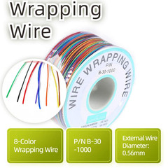 8-Color Electronic Wire – 30 AWG Single Core, 250M Tinned Copper Solid Cable for