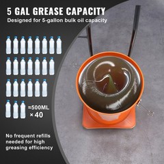 VEVOR Grease Pump Air Operated Grease Pump 5 Gallon 13 ft Hose Grease Bucket