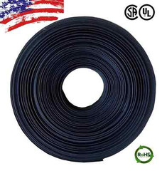 100 FT. 100 Feet BLACK 3/16″ 5mm Polyolefin 2:1 Heat Shrink Tubing Tube Cable UL