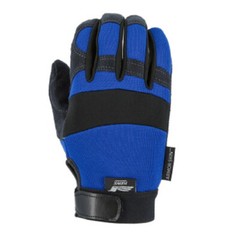 MECHANICS WORK GLOVES MAJESTIC ARMORSKIN SYNTHETIC LEATHER BLUE LARGE 2137BL