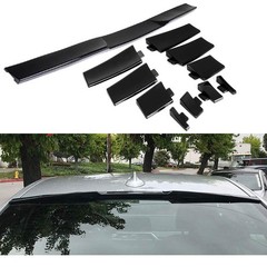 Universal Hydro Dipped Rear Window Roof Spoiler Glossy Carbon Look